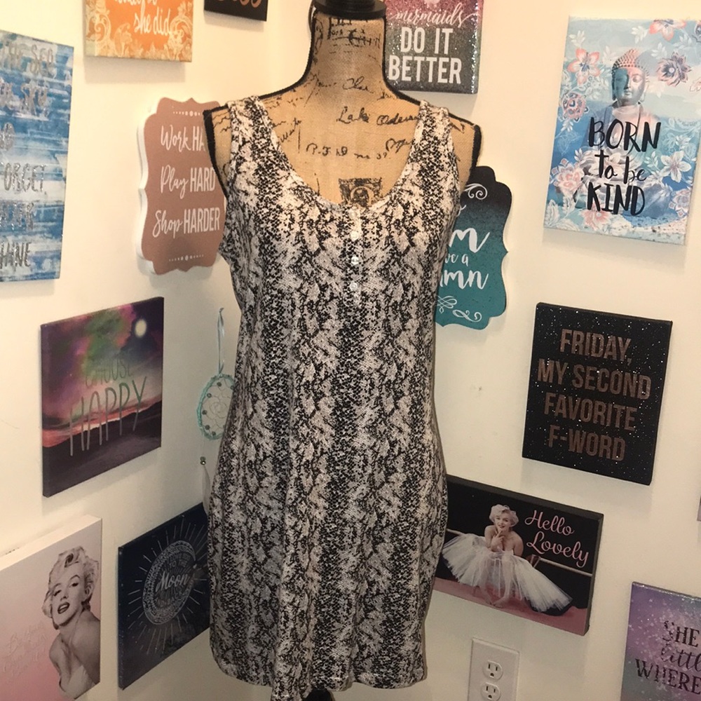 Snakeskin Tank Dress